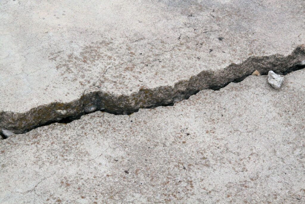 cracked and uneven concrete slab repair edmonton. repair of concrete floors edmonton.